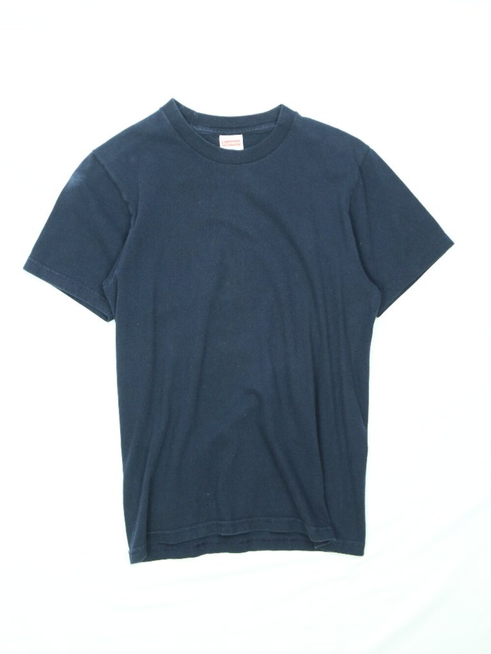 Men's Supreme Blank Navy Tee Size Small